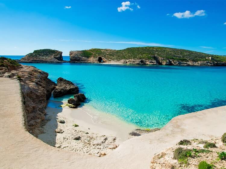 Plaże na Malcie: Błękitna Laguna