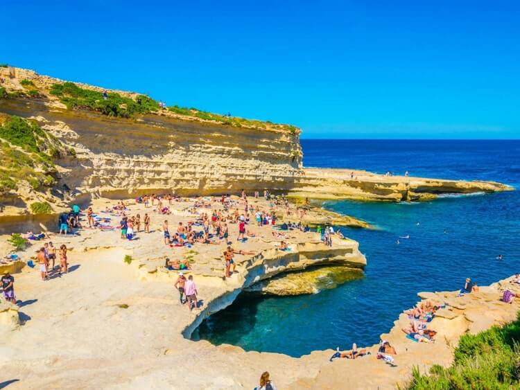 Plaże na Malcie: St. Peter’s Pool